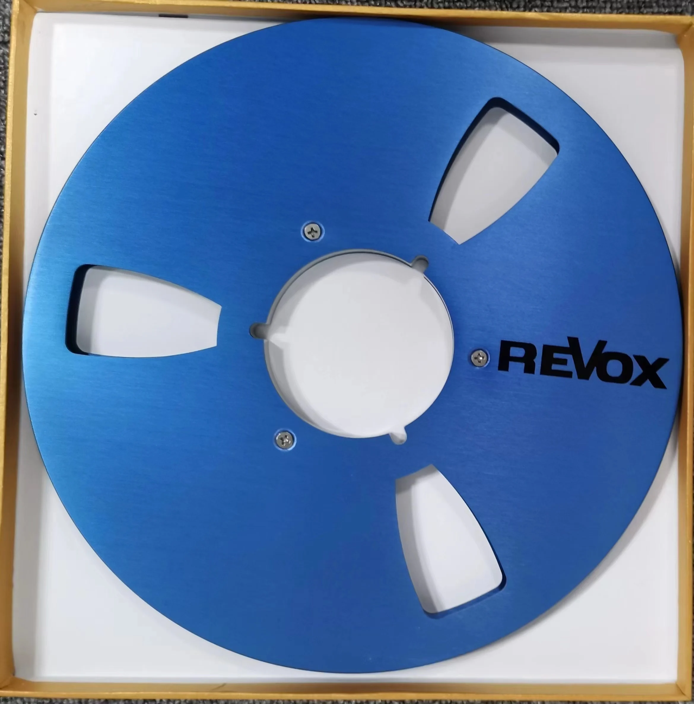 Cinta de Audio de 1/4 pulgadas con carrete abierto, grabadora de concentrador Nab vacía con disco, REVOX nuevos de accesorios de aluminio, 10,5