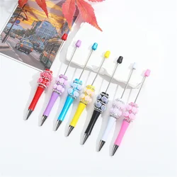 Q89 HD Beaded Jewelry Heavy Industry Mary Gem Diamond Bead Pen DIY Handmade Stick Diamond Ballpoint Pen Student Pen Gifts