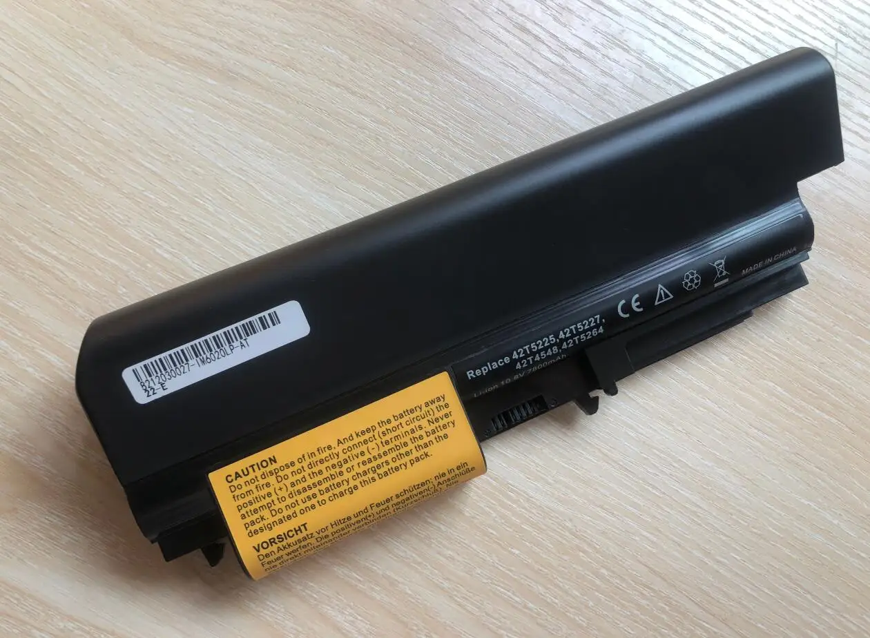 SeagullStar 6600mAh 9 Cells laptop Battery For Lenovo ThinkPad R400 T400 R61 T61 R61p T61u Laptop Battery 42T5264 42T5265