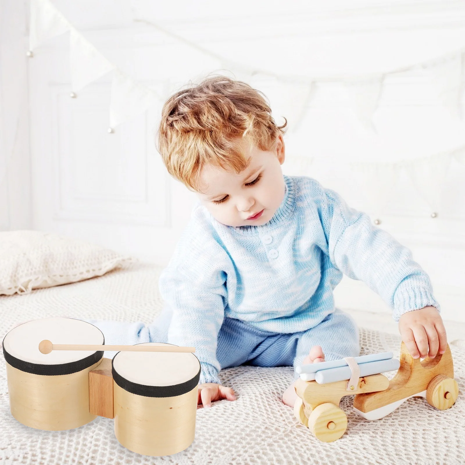 

Wooden Percussion Instrument For Adults Kids Durable Music Instrument Hand Percussion Drum Rhythm Sticks Drum Stick Easy