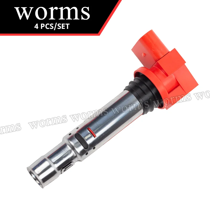 Worms Ignition Coil 036905715F High Performance For VW Golf 1.4 TSI VW Polo Jetta 1.6 FSI Tiguan 4pcs set 코일