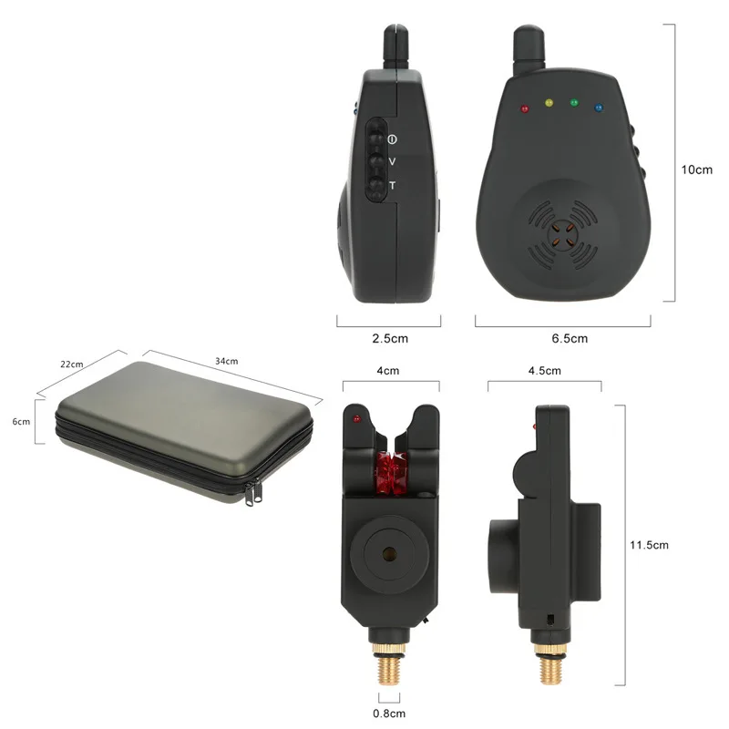 Y183 Fishing Alarm Electronic Phishing Alarm Kit JY-35-SW European Carp Fishing Tank Fishing Alarm