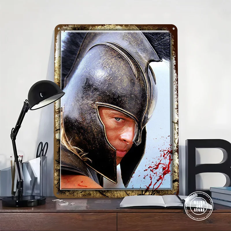 Achilles Tinplate Poster Custom Wall Art Vintage Metal Signs Retro Tin Plaque for Desk Decor Room House Decoration Bedroom Home
