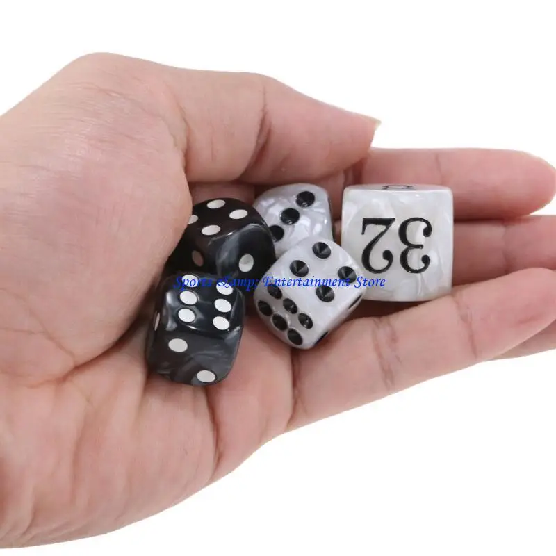 

G7NF Набор акриловых кубиков для нард с жемчужной отделкой для настольной игры, акриловые кубики