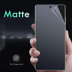Samsung Galaxy S8 S9 S10 S20 S21 S22 S23 Plus Note 8 9 10 20 Ultra Matte Full Cover Hydrogel Film Screen Protector