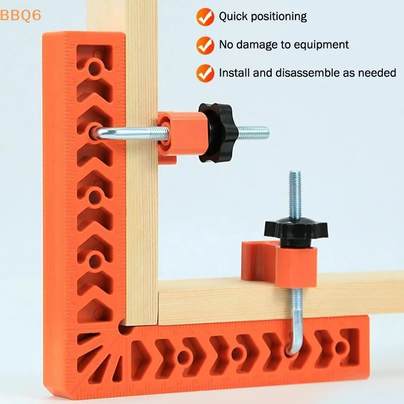Woodworking Right Angle Clamp - *4개 3인치 90도 직각 포지셔닝 룰러
