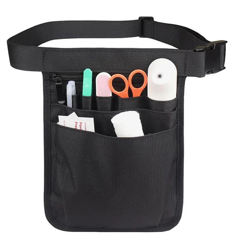 

Nurse Organizer Bag Belt Extra Pocket Fanny Pack Nurse Waist Bag For Women Shoulder Pouch Case 900D Nylon for Accessories Tool