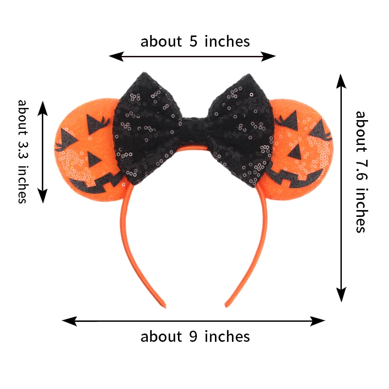 أحدث ميكي ماوس آذان عقال ميني هيرباند الساخن شخصية كرتونية تأثيري الكبار الاطفال هالوين حفلة السفر إكسسوارات الشعر