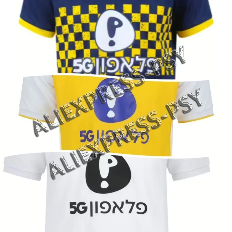 

2025 Hot Selling Israeli Football Jerseys Men's Clothing Maccabi Tel Aviv 2024-25 Home Jersey Fashion Quick Drying Sports Shirt