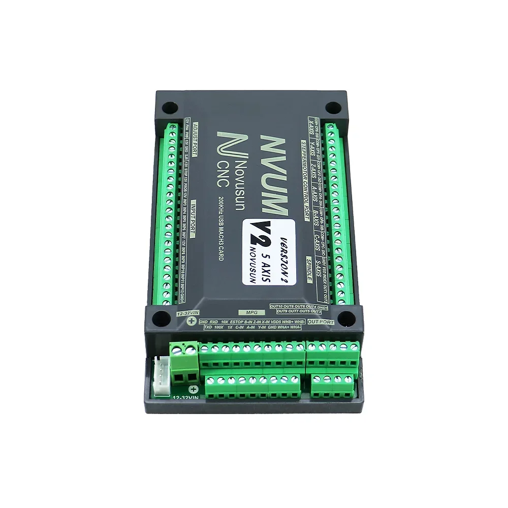 HLTNC NVUM 4 Axis Mach3 USB Card 200KHz CNC Router 3 4 6 Axis Motion Control Card Breakout Board for DIY Engraver Machine