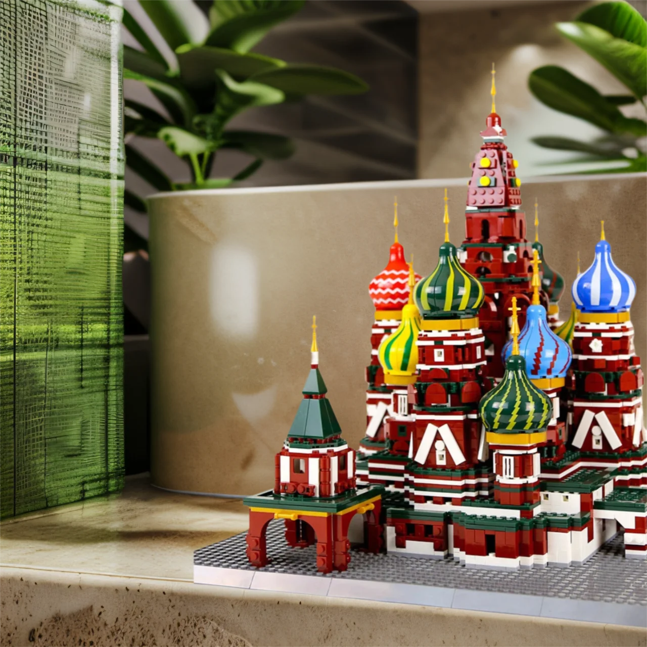 

Russia Famous Historical Architecture Building Block Moscow Saint Basils Cathedral Model Brick Construction Toys For Gifts