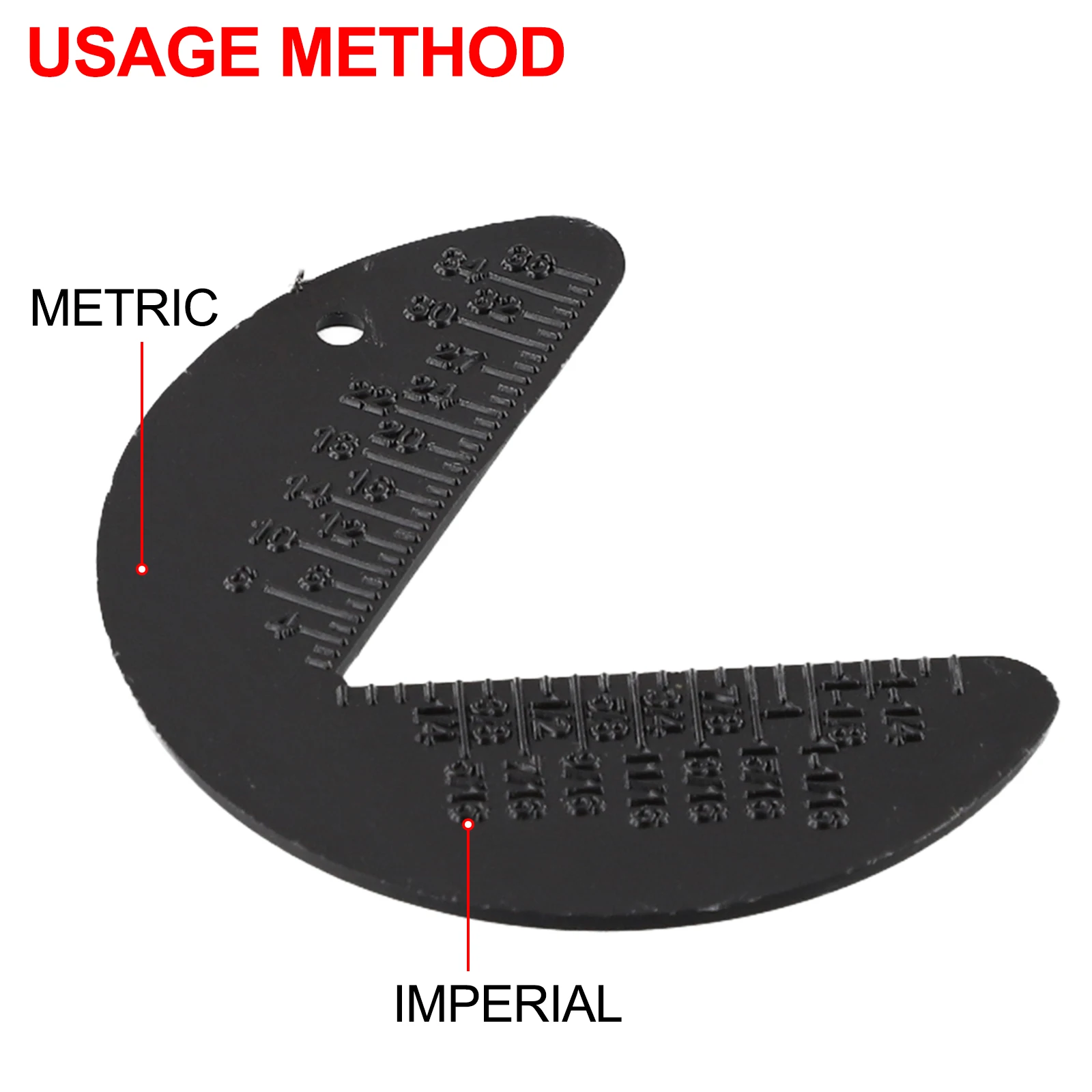 Screw Nuts Screw Bolt Nut Thread Measure Gauge for Easy Selection of Applicable Wrench Green Standard and Metric Sizes