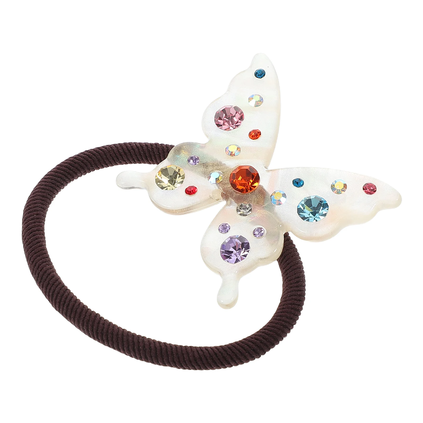 

Bling Hair Ties Butterfly Barrettes Baby Accessories High Elasticity Soft Material Versatile Use Colorful Butterfly Hair Wraps