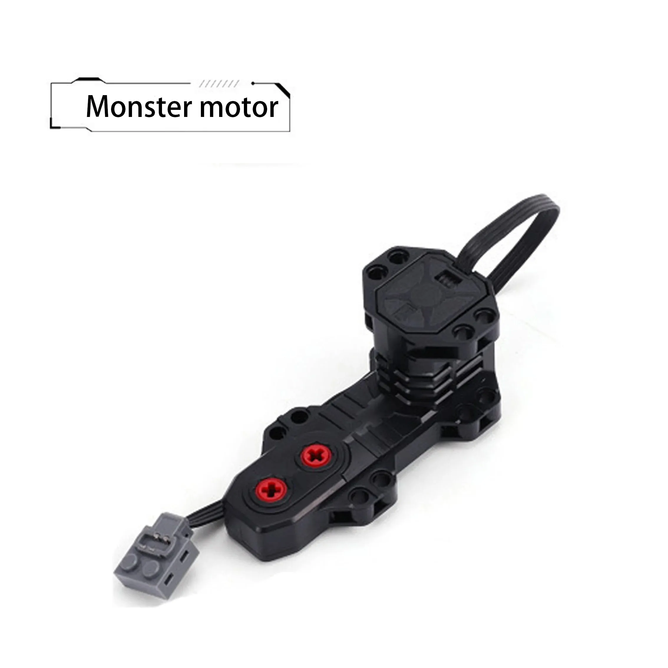 Elektrische motorset de auto Afstandsbediening Accubak Schakelaar met led-licht Power Functie MOC Bouwstenen Auto's Motorspeelgoed