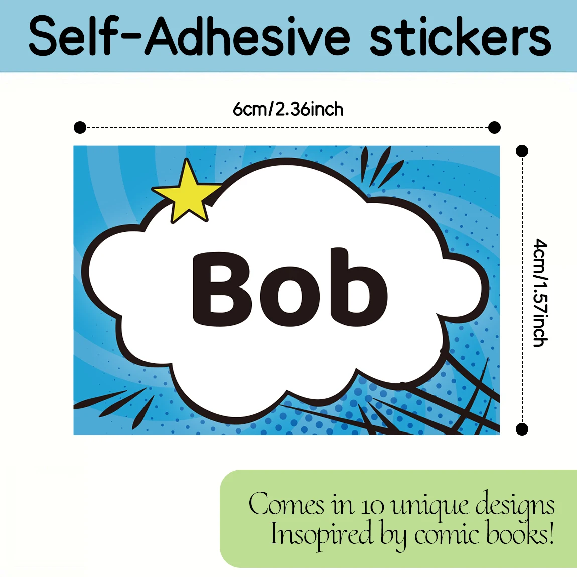 40 قطعة من ملصقات الأسماء المخصصة، ملصقات على الطراز الهزلي، خياران للخط، علامات متينة مقاومة للماء لزجاجات الكتب واللوازم المدرسية #2