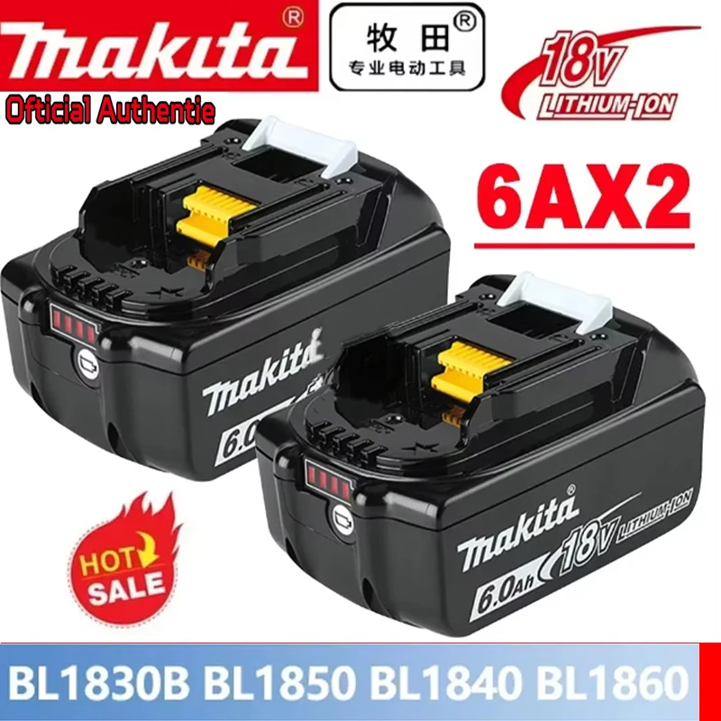 

Makita 18V 6.0Ah rechargeable battery, suitable for Makita BL1840 BL1830 BL1830B BL1850 BL1850B original power tool battery