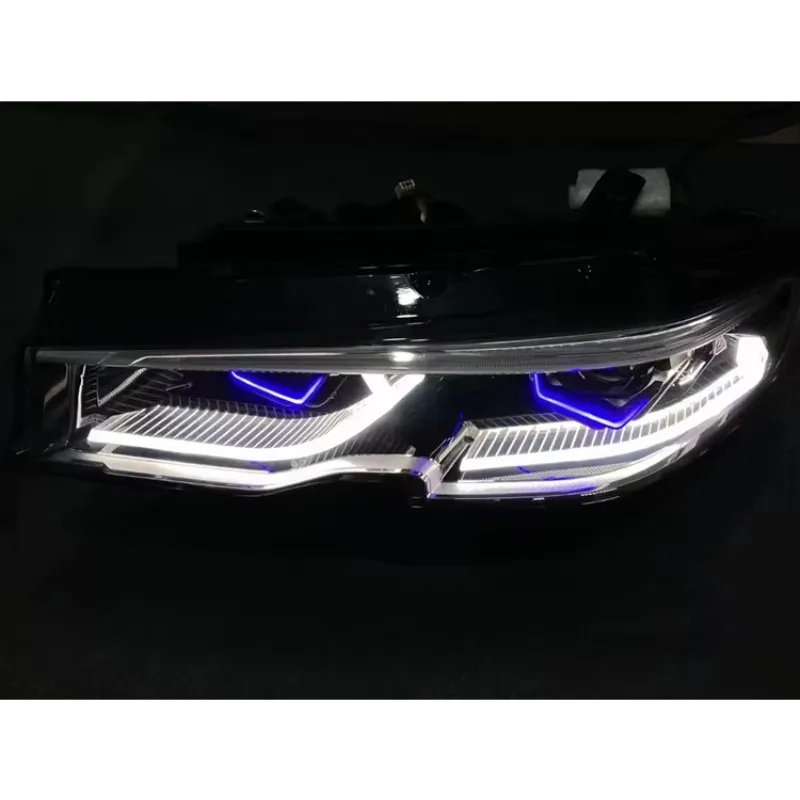 لسيارة BMW 3 Series G20 (2019-2022)، ترقية المصابيح الأمامية من LED التكيف إلى مظهر الليزر