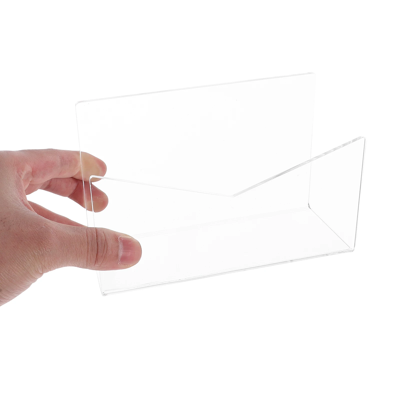 

Clear Mail ganizer Holder Desktop Letter File Sorter Countertop Acrylic Rack Postcard Display Envelope Storage Office Home