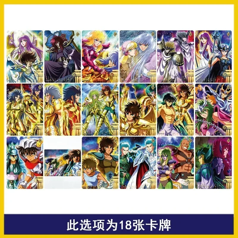 KAYOU Genuine New Saint Seiya Card Athena Pope Poseidon Cards UTR MR UR QR SSR R Full Set Single Anime Collection Card Kids Toy