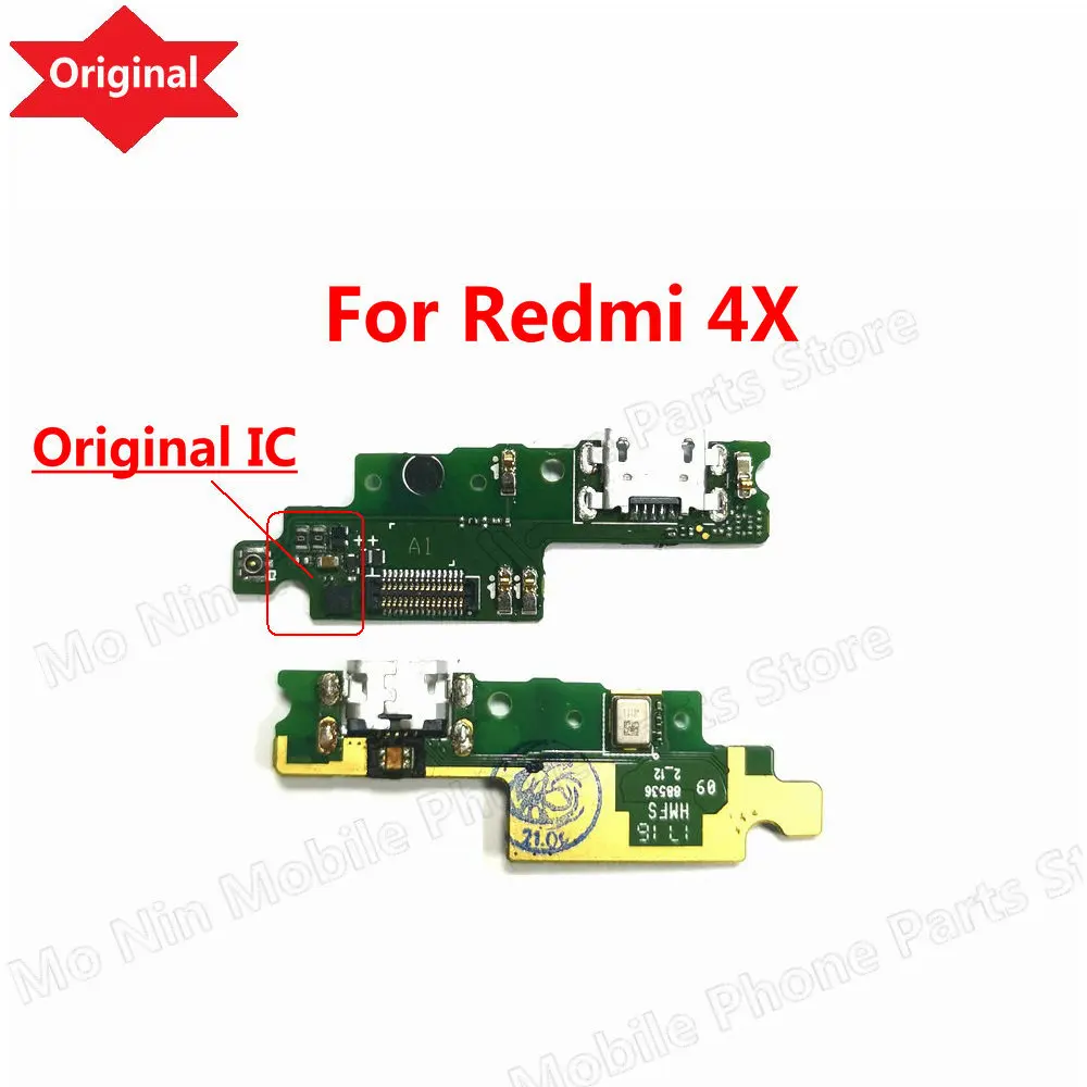 Microphone Module+USB Charging Port Board Flex Cable Connector Parts For Xiaomi Redmi 4 4Pro 4A 4X Replacement