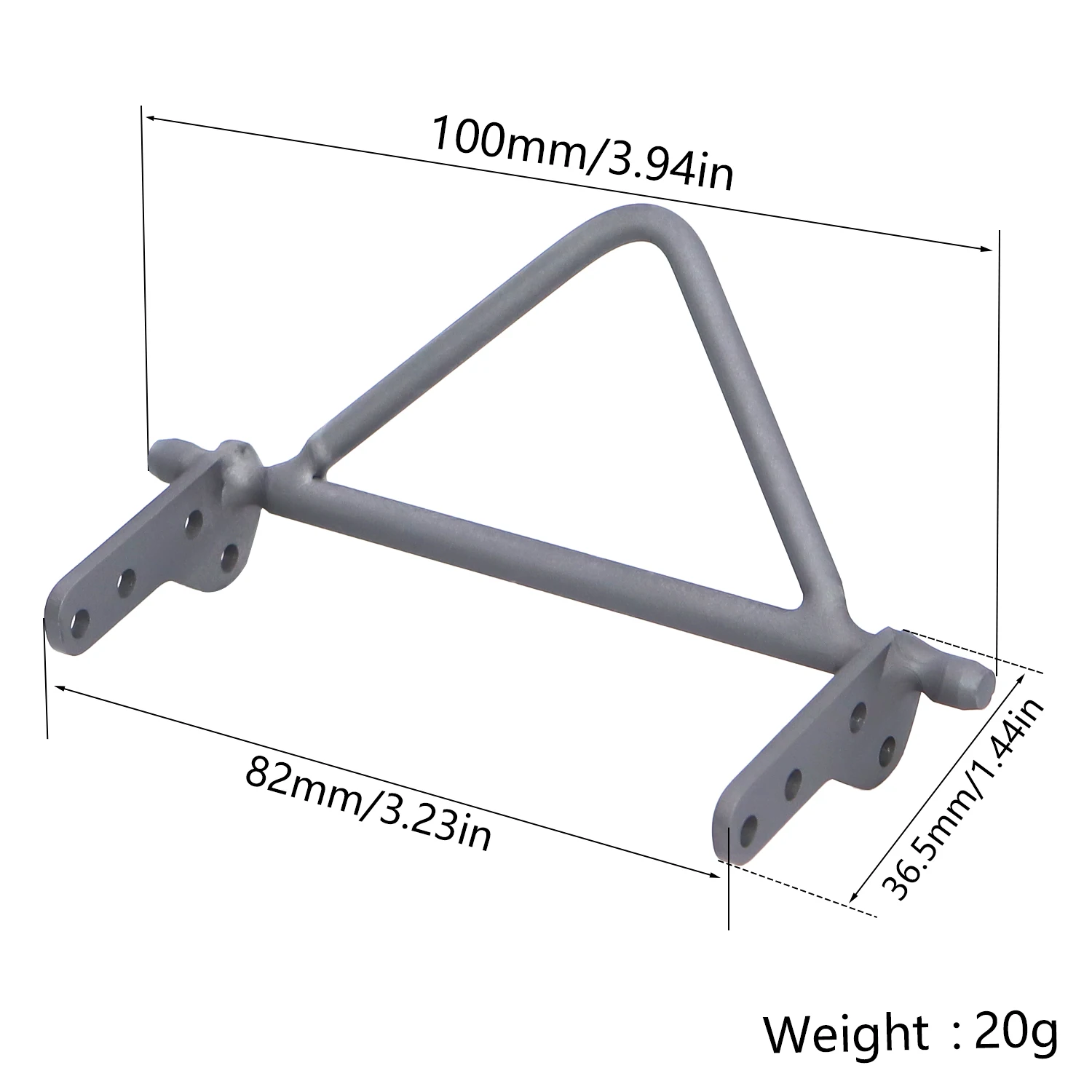 Titanium Alloy Front Bumper Bull Bars For 1/10 RC Crawler Chassis LCG Vanquish F10 VS4-10 Phoenix Hand Welding Upgrade Parts