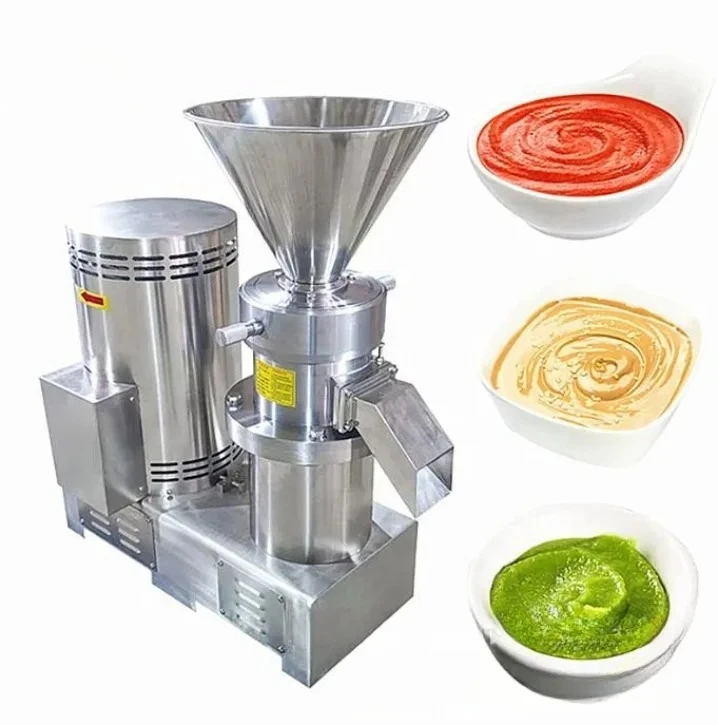 JUYOU Máquina de procesamiento de aperitivos a pequeña escala que hace chile fresco, frijol de cacao, anacardo, pasta de cacau, tomates, cacahuetes, maíz, leche, soja