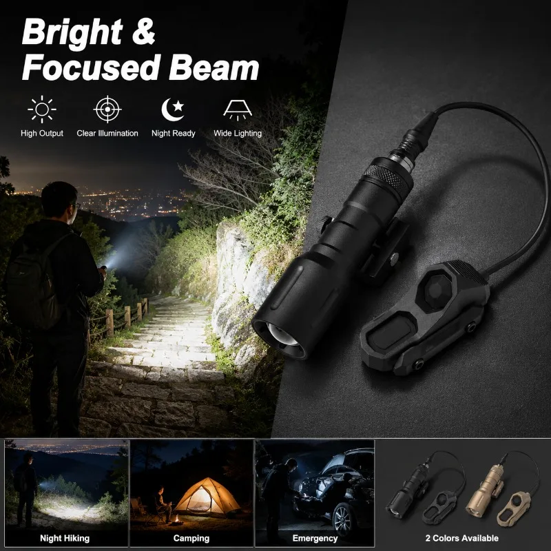 Multi‑Mode Burst Flashing Alloy Hand Torch PLH‑V2 Removable AX Tail Accessory Unit