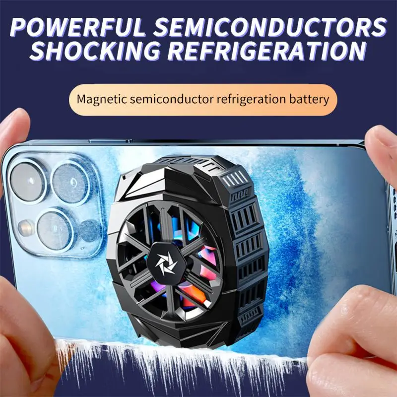 SL03 Mobile Phone Game Cooler Magnetic Semiconductor Radiator Cell Phone Live Streaming Cooler For Playing Games Watching Videos