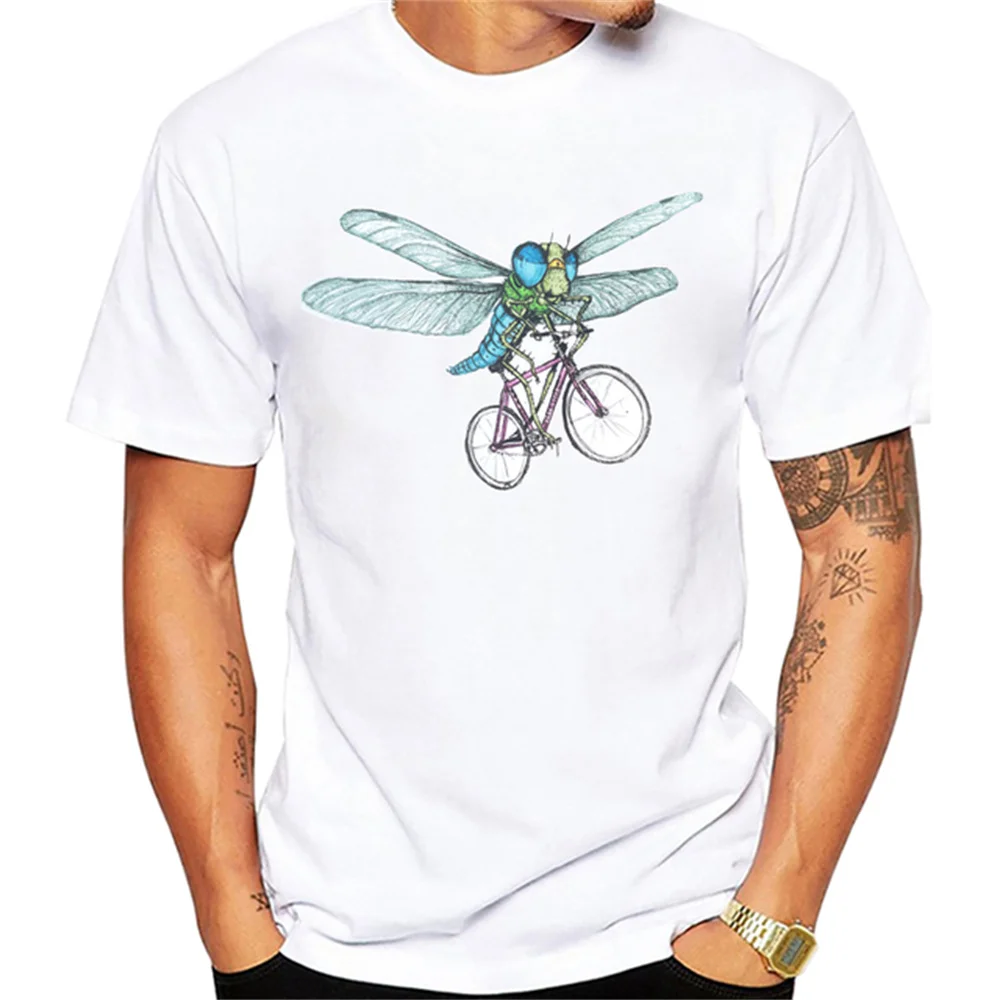 Vintage Collection Of Bicycles T-Shirt Fashion Men Short Sleeve Old Road Bike Cycling T Shirt White Casual Tops Hip Hop Boy Tees