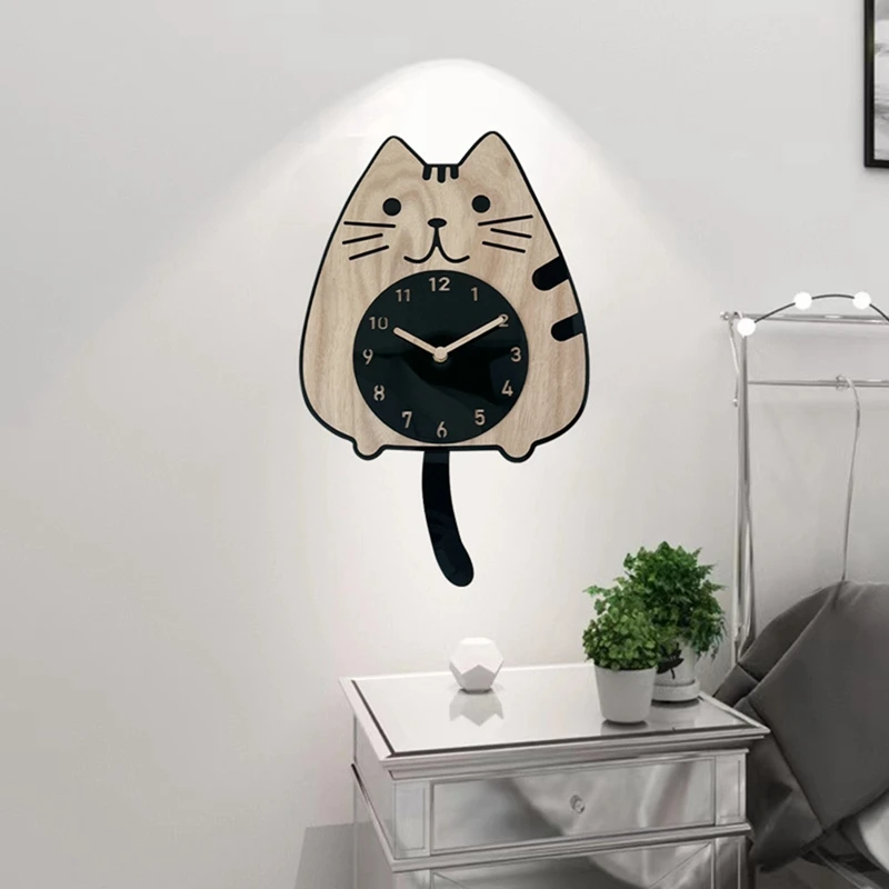 1 PCS Decorative Wall Clock Living Room Household Cartoon Fashion Clock For Home Bedroom