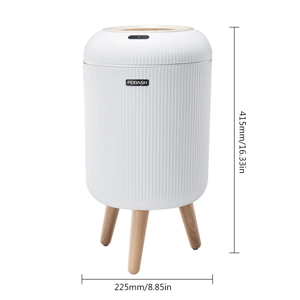 9.5L/10L Smart Sensor Trash Can With UV Light Automatic Sensor Trash Can Garbage for Kitchen Bathroom Toilet Wastebasket with Li