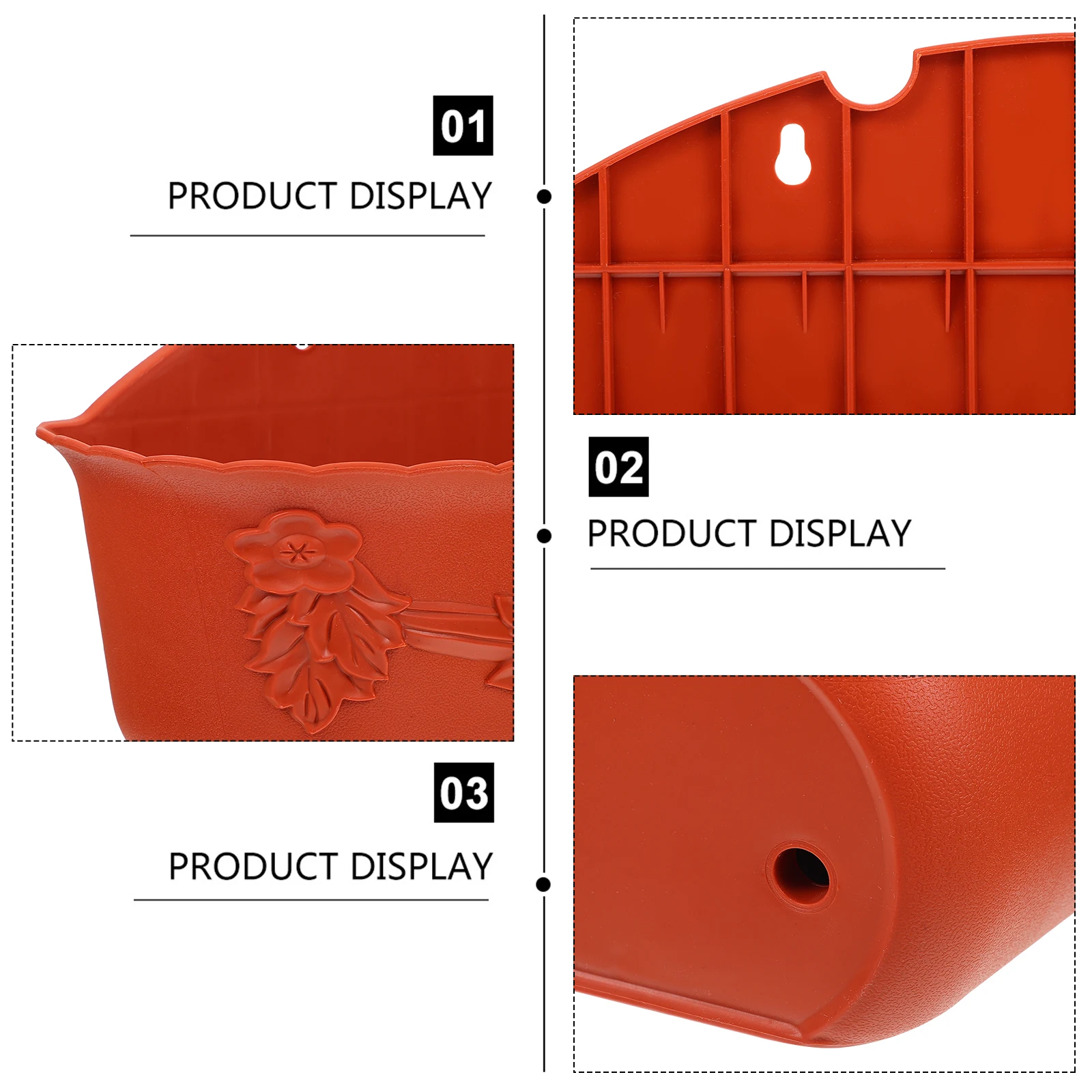 

Plastic Wall Hanging Basket Planter Durable Long Life Balcony Yard Flower Pot nament Indoor Outdoor Stable Great