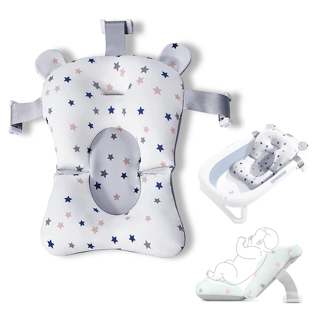 

Уход за ребенком, сиденье для купания, безопасность для кормления, коврик для детской ванны, сетчатая сетка, моющаяся дышащая подушка для душа для малышей