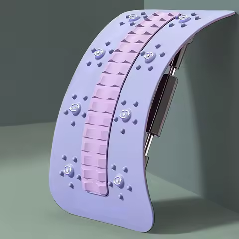 Lumbar Board Adjustable Lumbar Spine Deck With Magnet Massager Fitness Workout Spine Deck Stretching Equipment For Gym Apartment