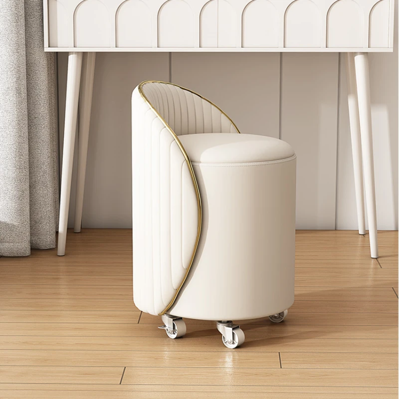 Cute Storage Chair Makeup Stool Nordic Comfy Luxury Living Room Mobile Vanity Chair Lazy Modern Tabouret Chambre Furniture