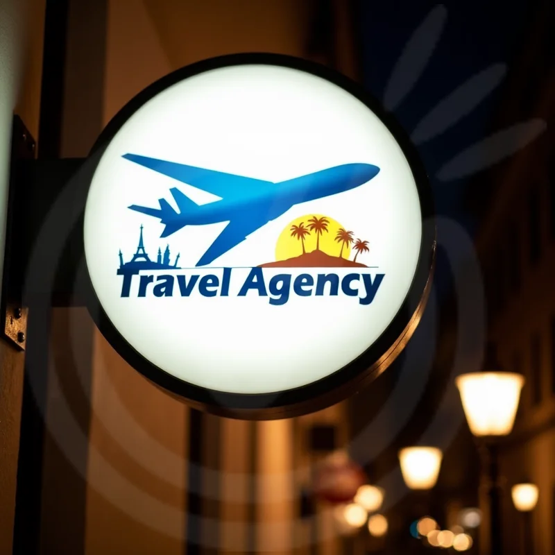 맞춤형 원형 LED 라이트 박스 (야외 사업용 방수 아크릴 양면 방풍 조명 간판)