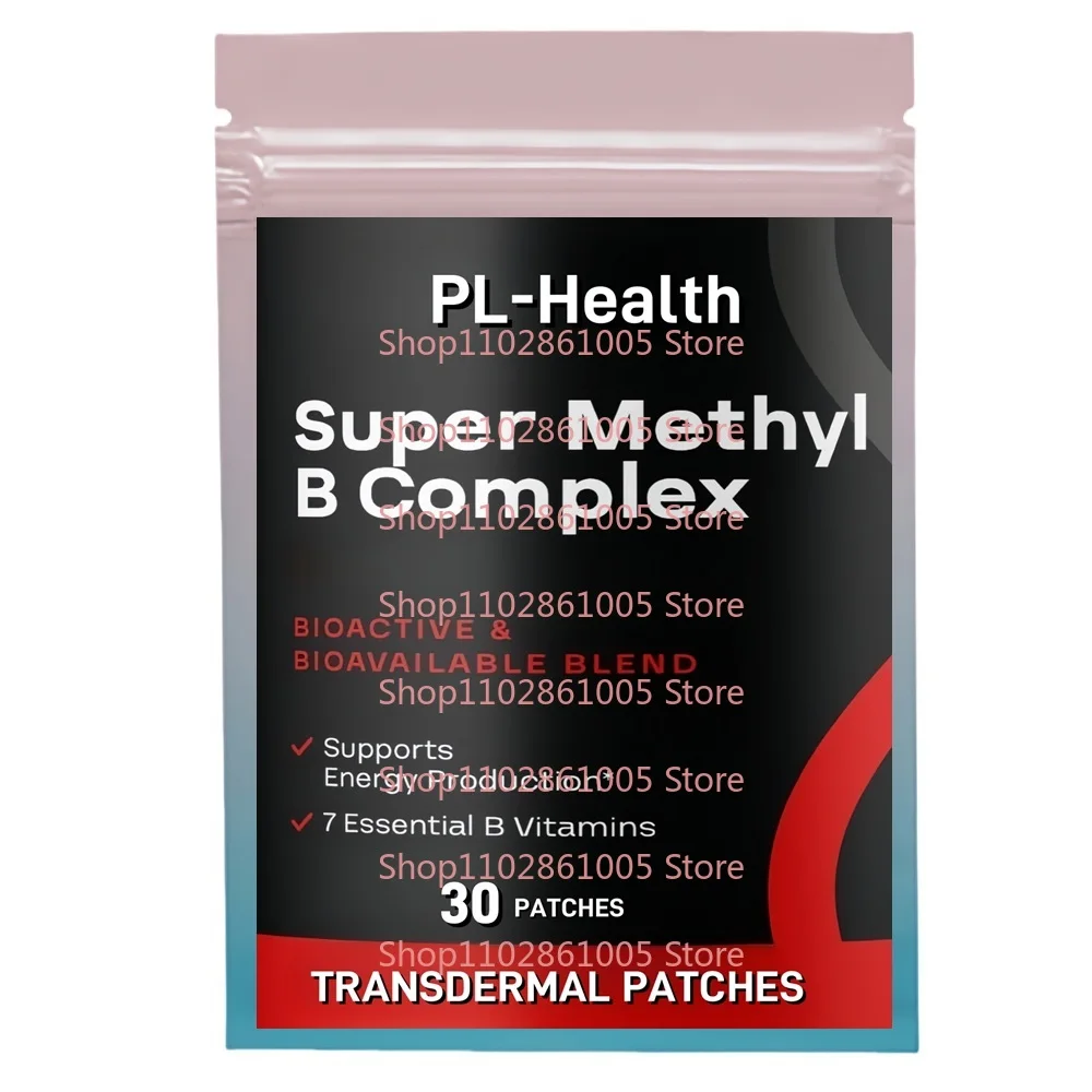 30 رقعًا من الفيتامينات الميثيلية B المعقدة عبر الجلد لطاقة قلب الدماغ ودعم هوموسستين #1