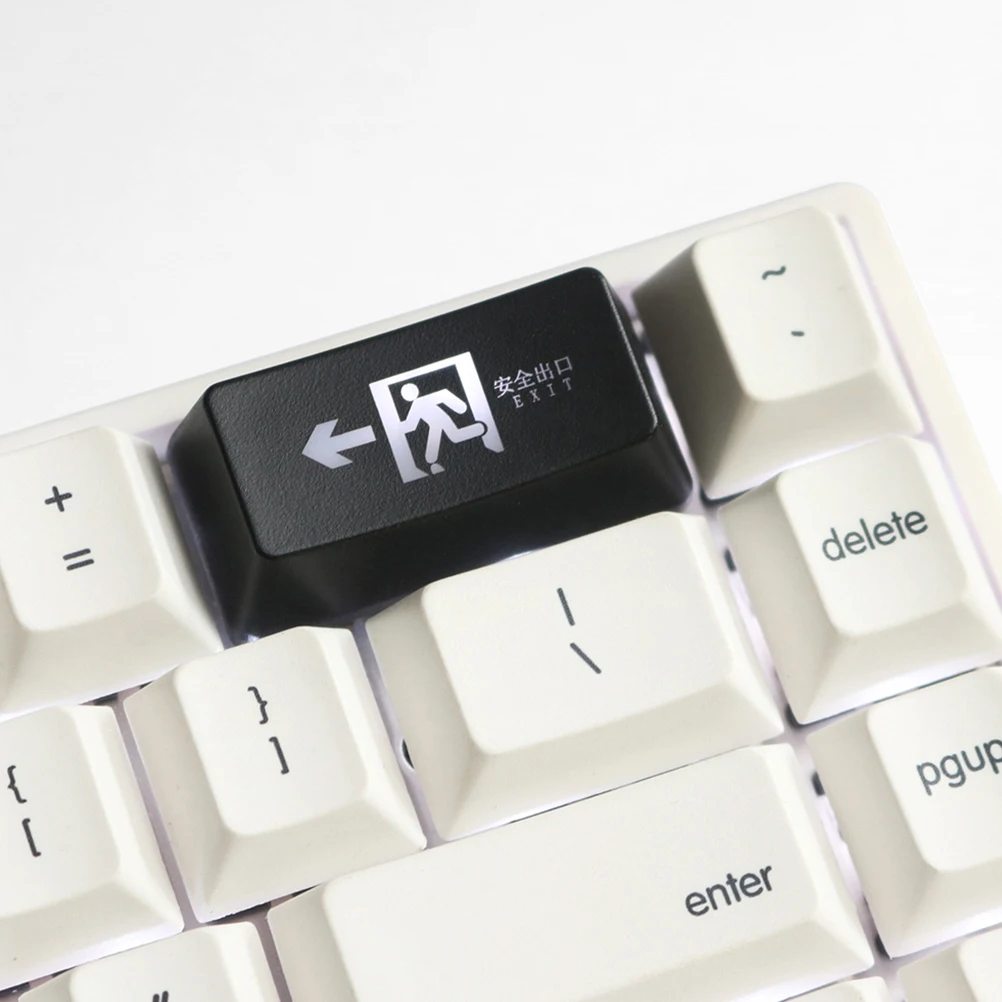 Backspace Keycap Teclado mecánico de computadora Keycaps Brilla a través de grabado Matte ABS Color Jet de aceite para juegos