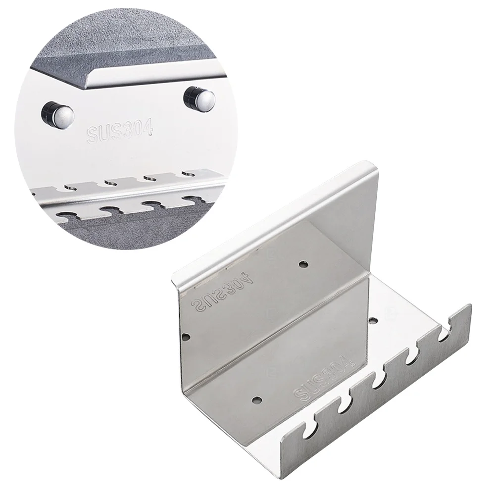 

304 Stainless Steel Toothbrush Rack Wall Mounted Bathroom Holder Space Saving Compact Toothbrush Organizer Holder Hanging Cup