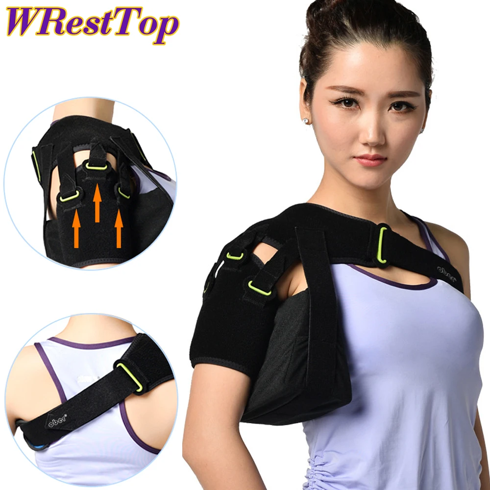 1Pcs Recovery Shoulder Stability Support Brace, Adjustable Compression Support Sleeve Wrap for AC Joint Pain Relief Men Women