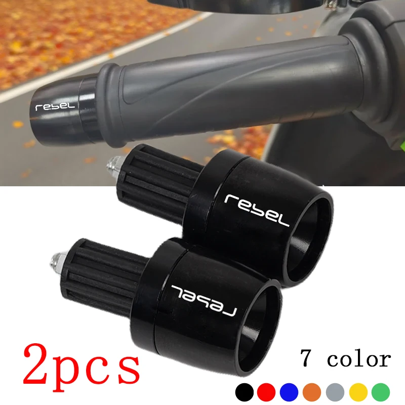 Para Honda Rebel300 Rebel500 CMX500 CMX300 Rebel Cm Cmx 300 500 accesorios de motocicleta empuñaduras de manillar tapa de barra tapones de extremo