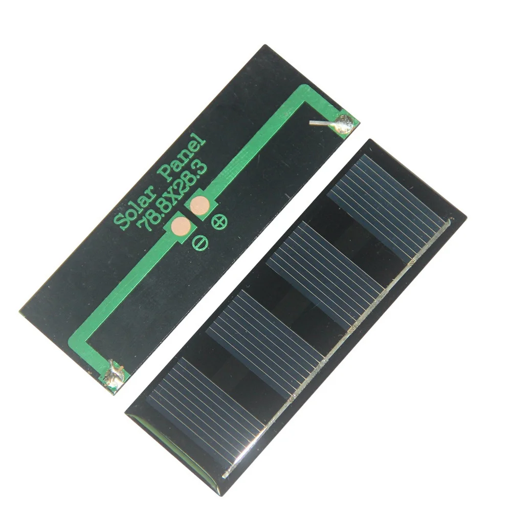 0.2W 2V Polycrystalline for Solar Panel for DIY for Solar Toy Projects and For 1.5V Battery Charging Small Solar System