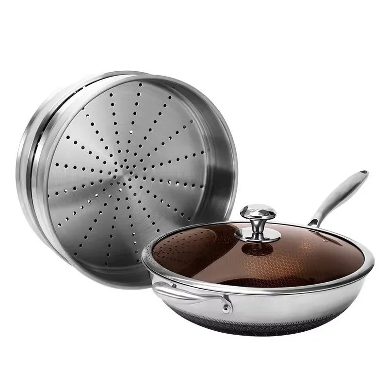 Factory Cookware Sets Pots and Pans Kitchen Ware 15pcs Stainless Steel Cooking Pot Set