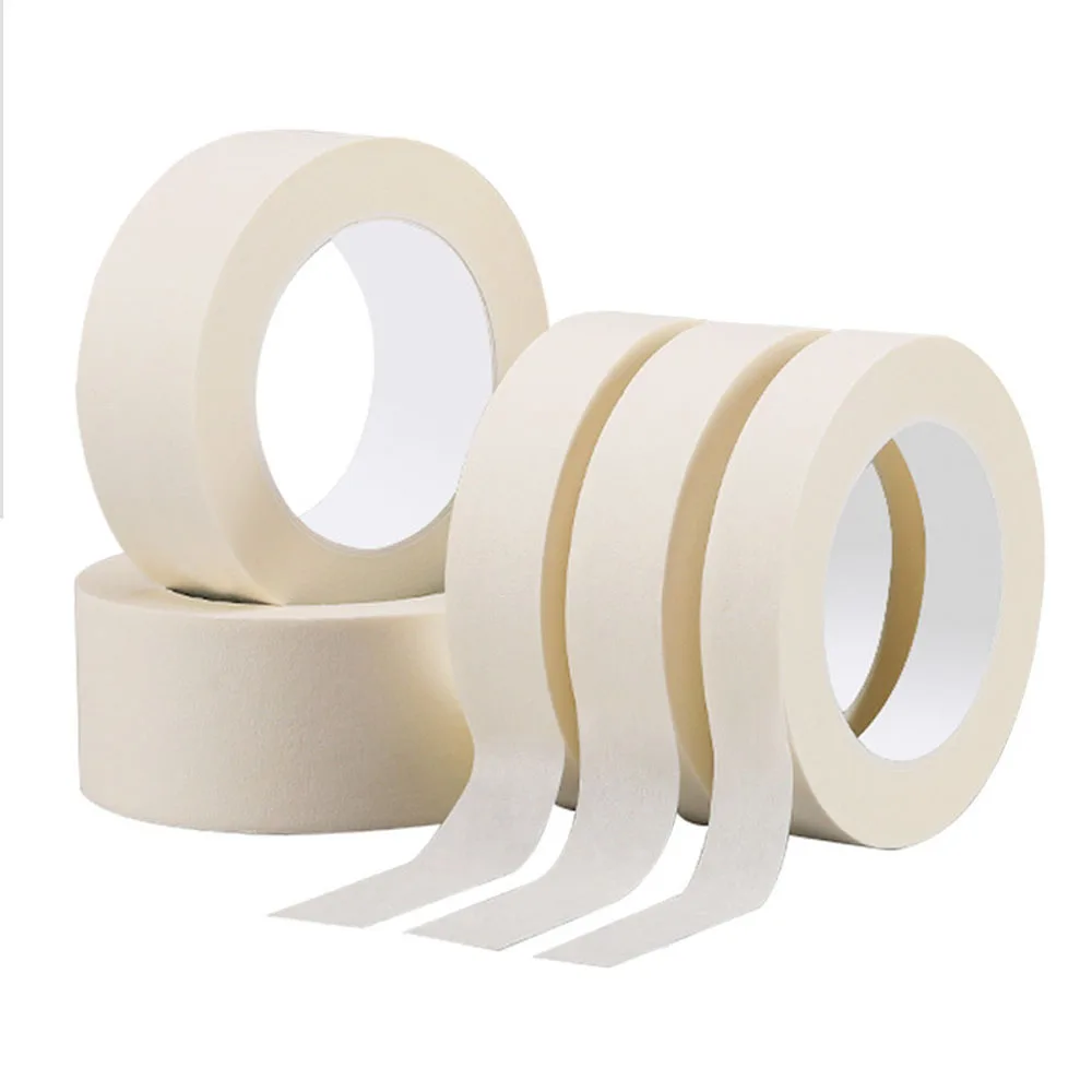 1pc 50m Masking Tape Single-Sided Painting Masking Tape Diy Arts White Tape Wall Seam Drawing Supplies