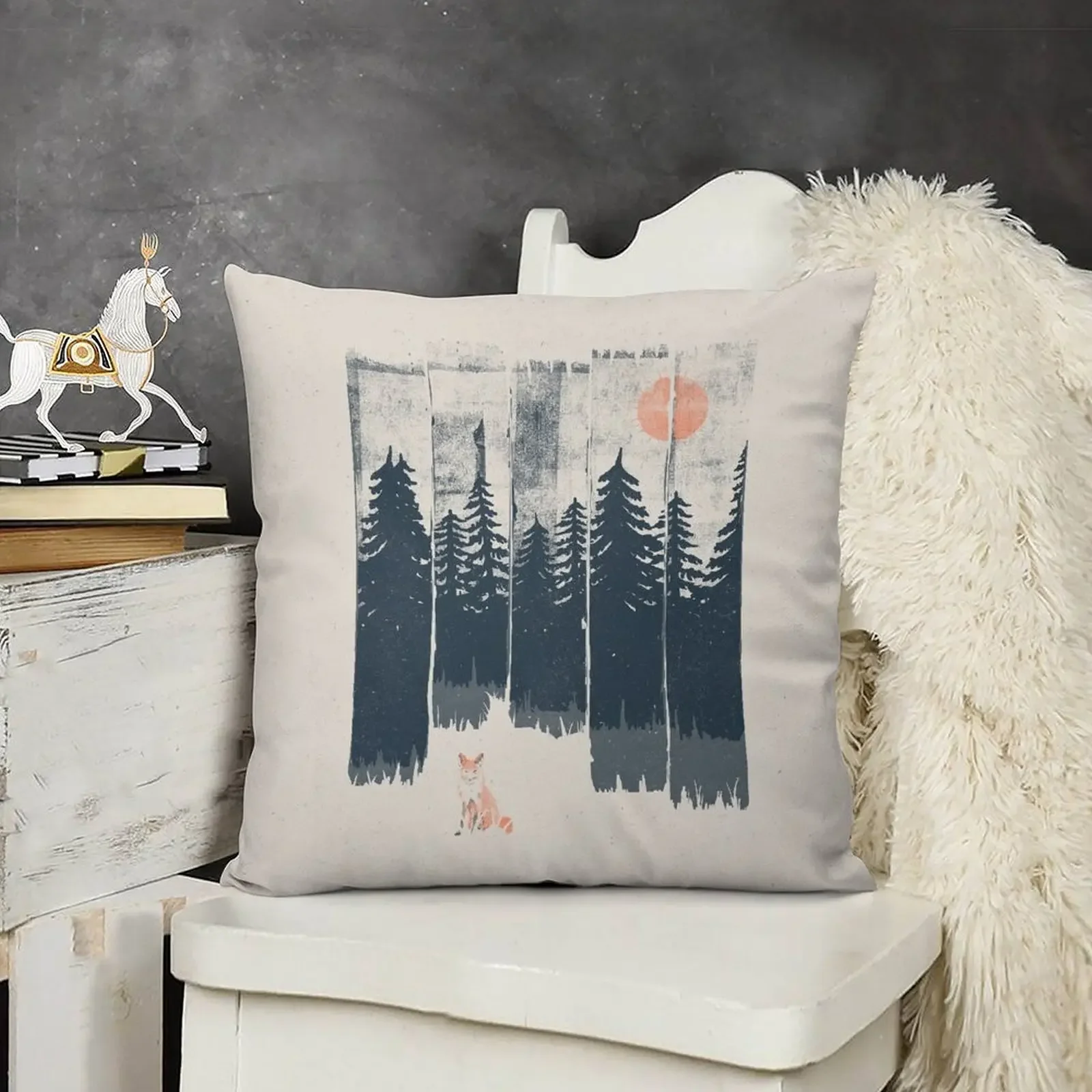 A Fox in the Wild... Throw Pillow Sofa Cushion Cover autumn pillowcase Room decorating items pillow