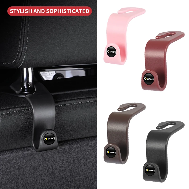 Car Hook Seat Headrest Organizer Holder Accessories For Smart Fortwo 451 450 453 EQ Forfour Coupe Cabrio Crossblade ROADSTER For