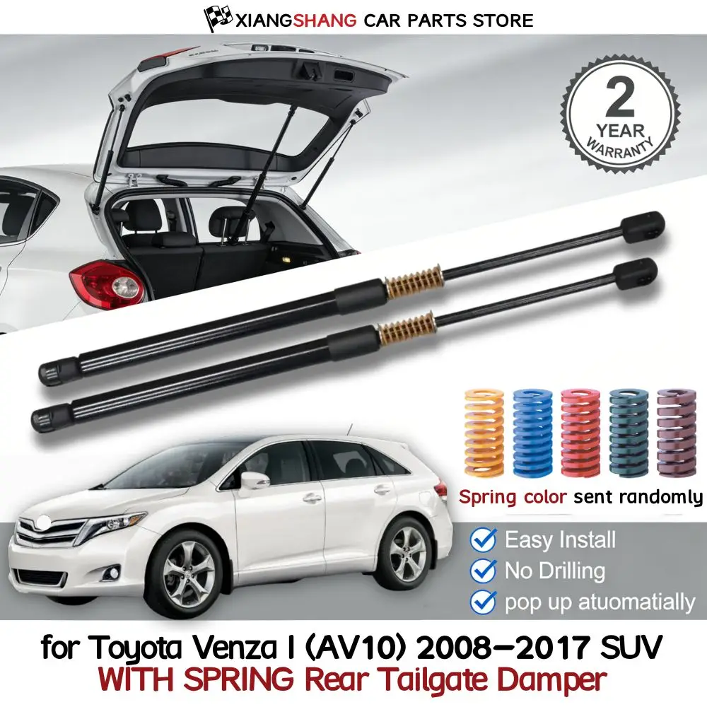 

2pcs Rear Auto Open With Spring for Toyota Venza I (AV10) 2008-2017 SUV Without Power Liftgate Boot Gas Charged Gas Struts