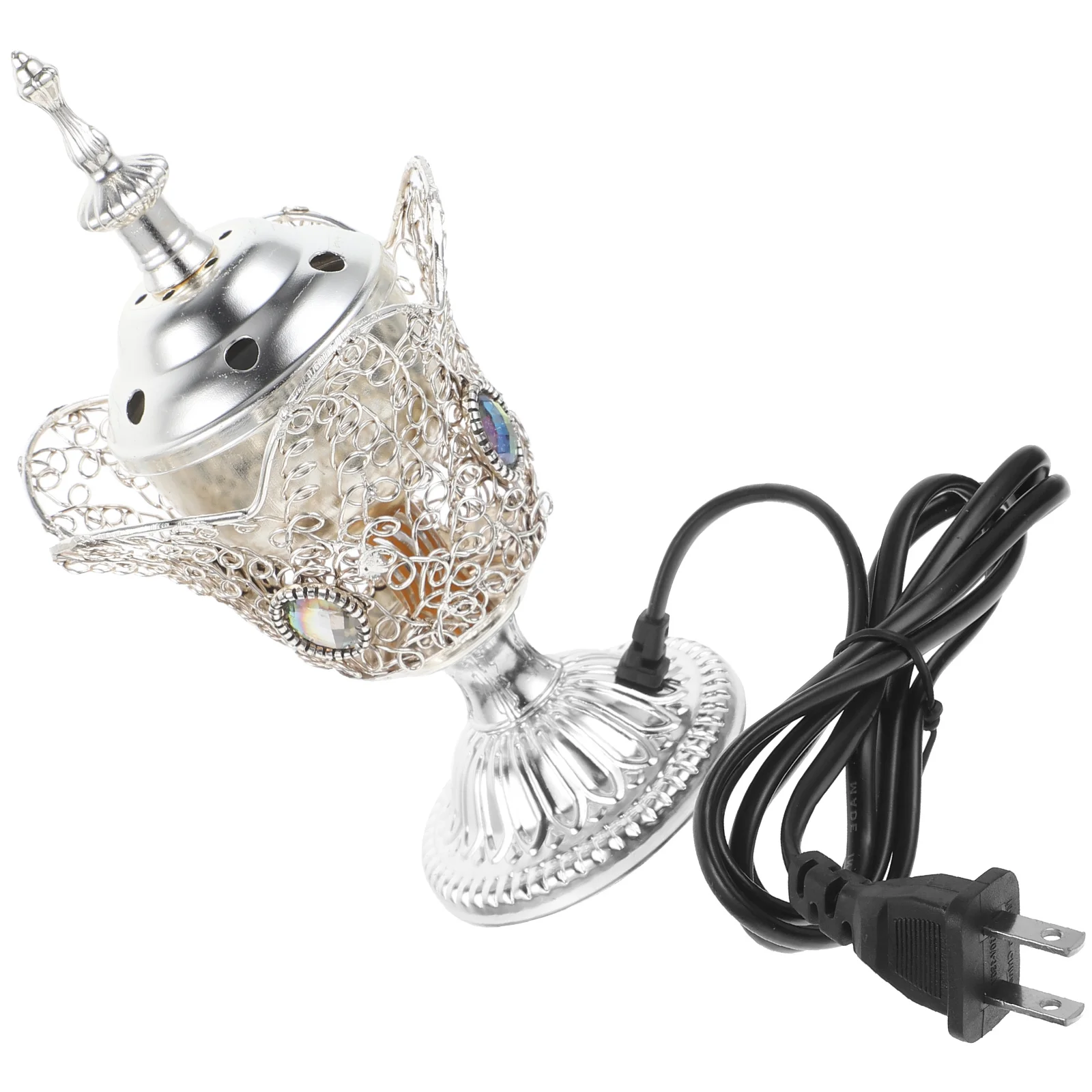 

Electric Incense Burner Retro nament Aroma Holder Decor Desktop Censer Pot Vintage Lightweight Compact Size Suitable Aroma