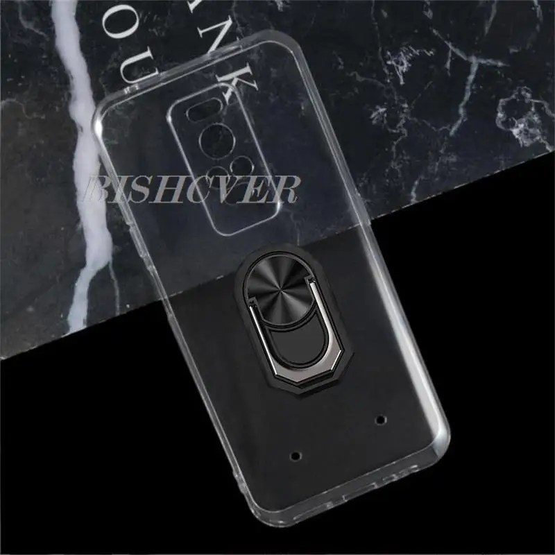 For Ulefone Armor 17 Pro 6.58" 2022 17Pro Back Ring Holder Bracket Phone Case Smartphone TPU Soft Silicone Cover