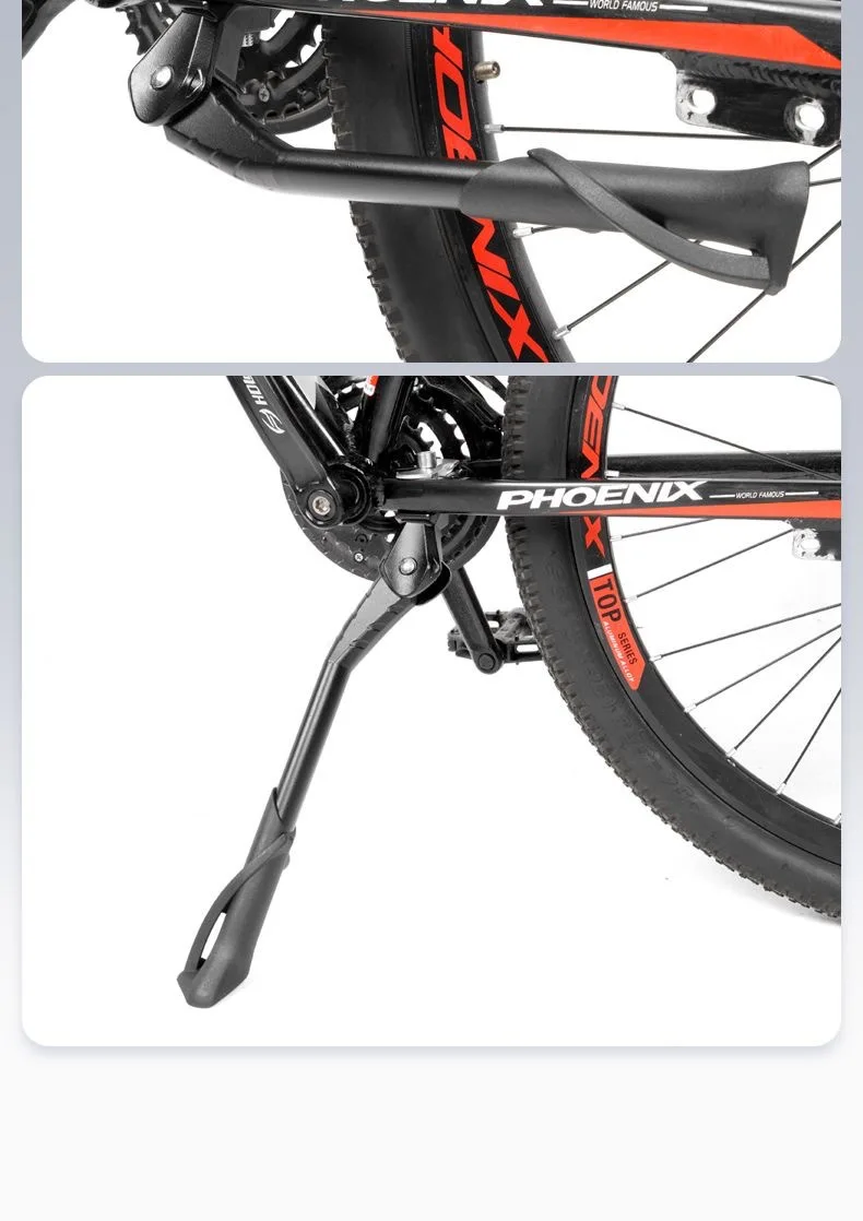 24-29 Zoll verstellbarer Fahrradständer aus Aluminiumlegierung MTB/Faltrad/Schnee/Elektrofahrzeug Fahrradseite Fußstütze Rackunterstützung – Detail 17